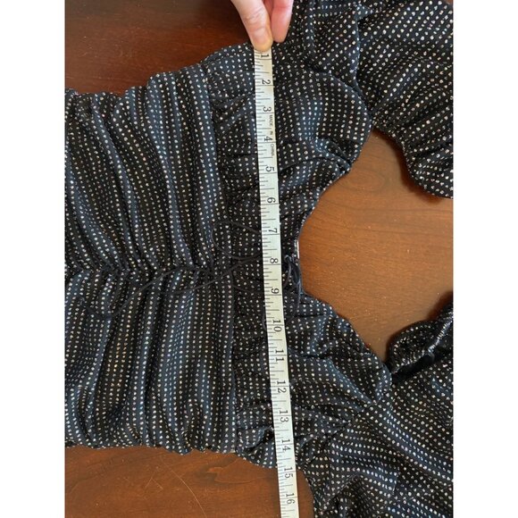 For Love & Lemons × Victoria’s Secret Glitter Ruched Mini Dress Black Medium NWT - Picture 12 of 15